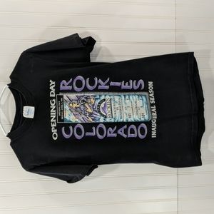Colorado Rockies Vintage Opening Day 1993 Montreal Expos medium T Shirt
